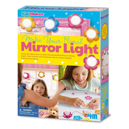 Make Your Own Floral Mirror Light KidzMaker Craft Kit Age