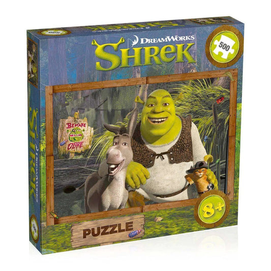 Shrek Jigsaw Puzzle Donkey Puss Ogre Swamp Home 500 Pieces