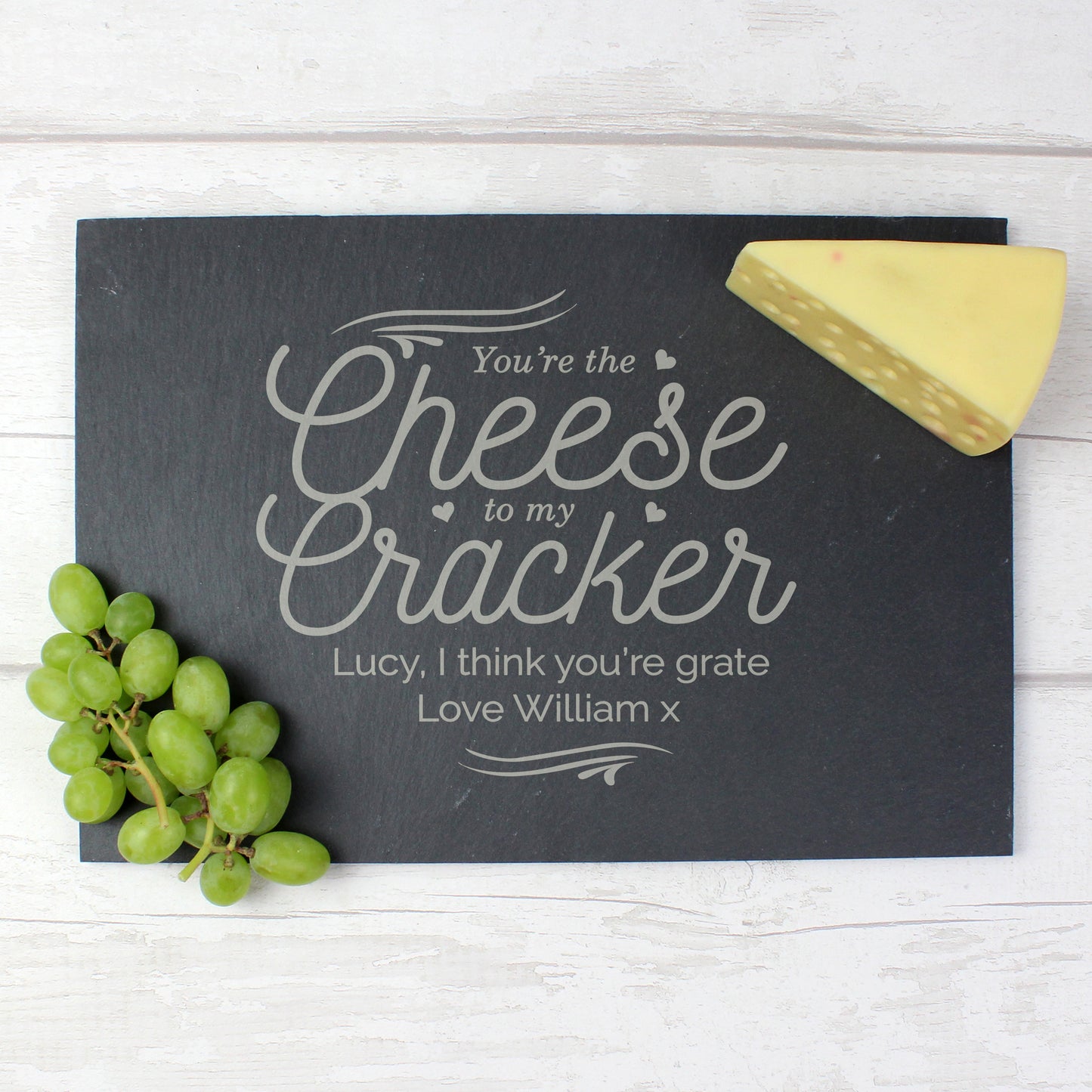 Personalised Cheese To My Cracker Slate Cheese Board