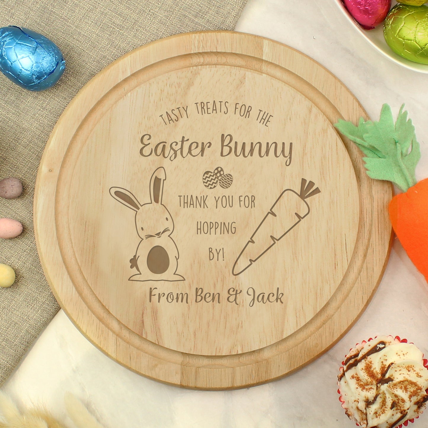 Personalised Easter Bunny Treat Board