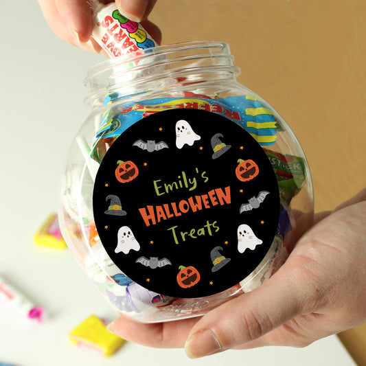 Personalised Halloween Sweets Jar