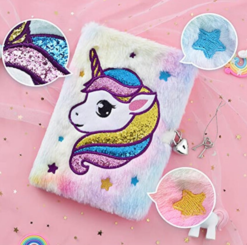 Plush Unicorn Notebook