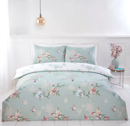 Humming Bird Green Bedding Set