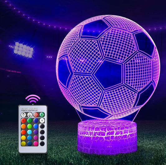 Football 3D Illusion Night Light With Remote