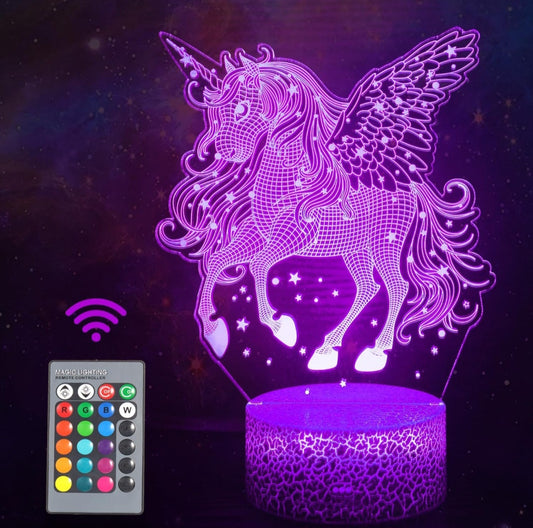 Unicorn 3D Illusion With Remote