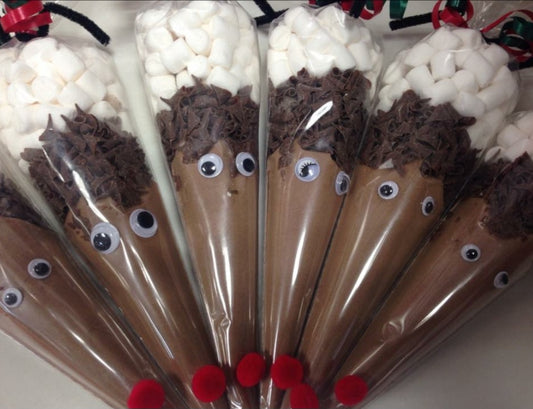 * PRE-ORDER ONLY* Reindeer Pre-Mix Chocolate Soup Cones