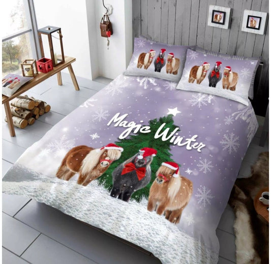 Christmas Magic Winter Reversible, Duvet Cover Set