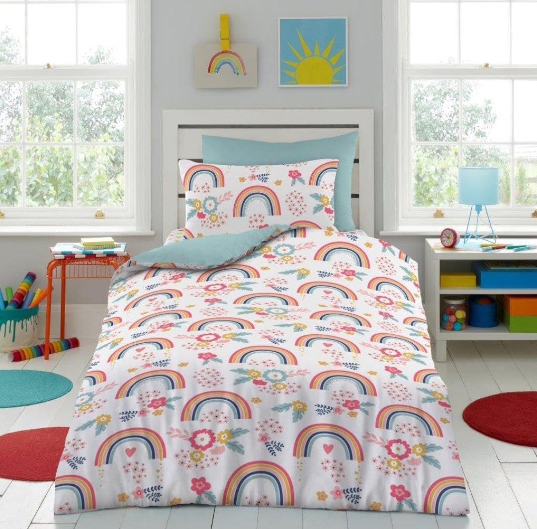 Rainbow Duvet Cover Set, Single