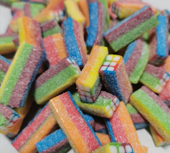 Fizzy Rainbow Bricks 120g