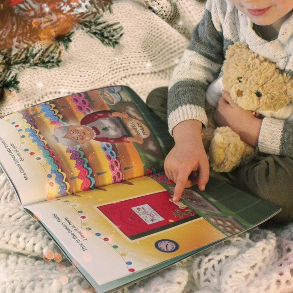 Personalised Magical Christmas Adventure Story Book and Personalised Bear