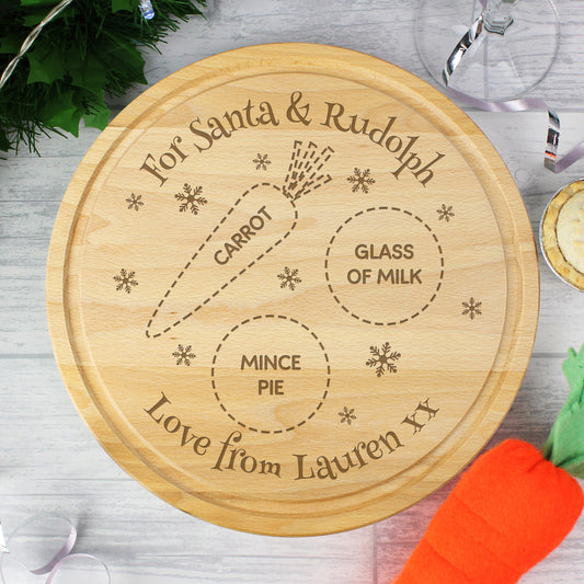 Personalised Christmas Eve Mince Pie Board - Elegant Casa