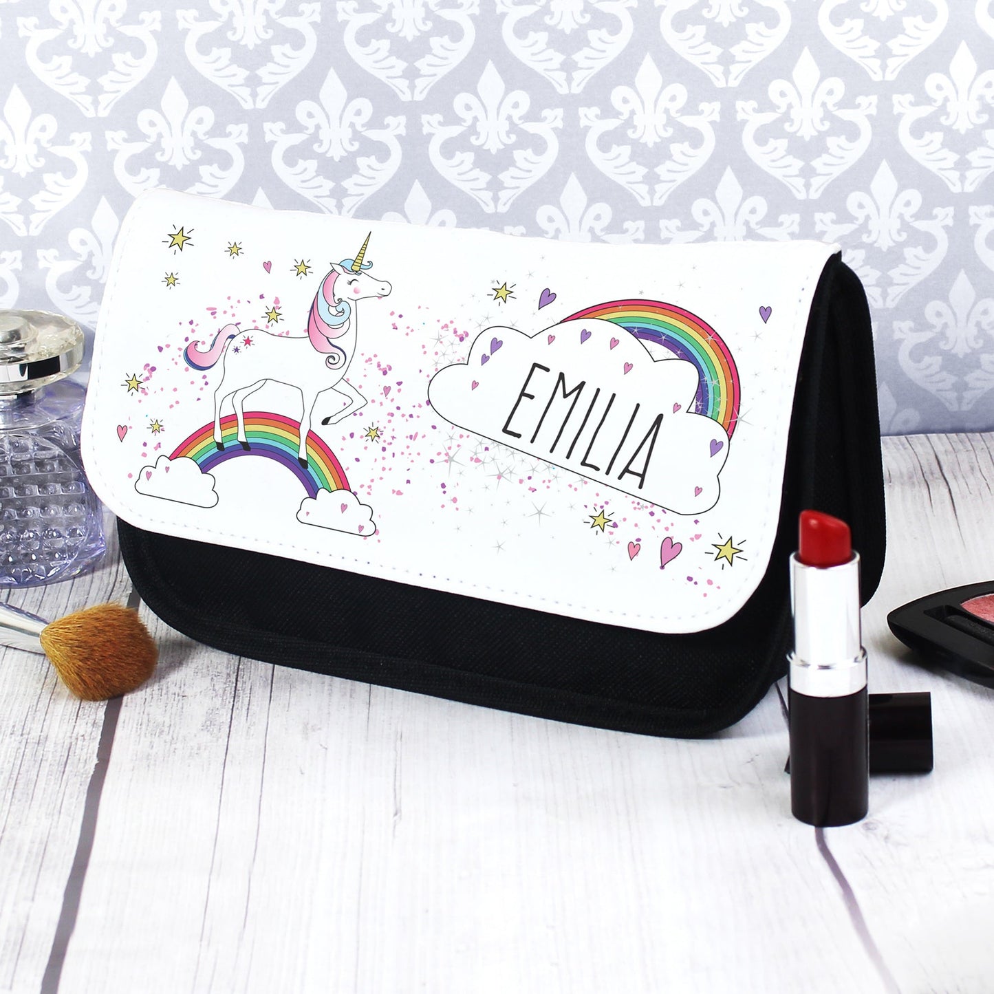 Personalised Unicorn Make Up Bag - Elegant Casa