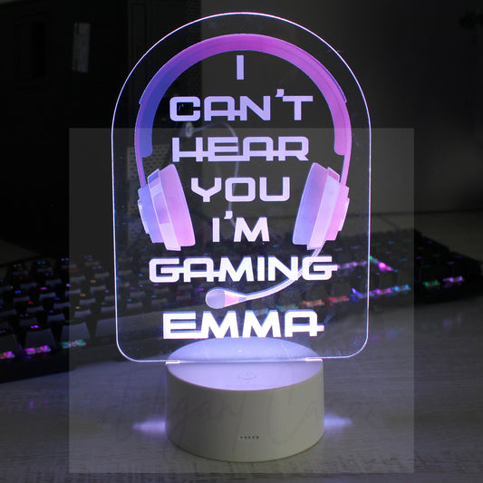 Pink Gaming LED Colour Changing Night Light - Elegant Casa