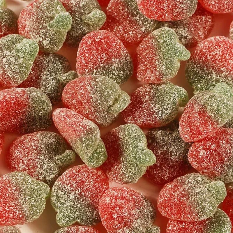 Vegan Fizzy Strawberries